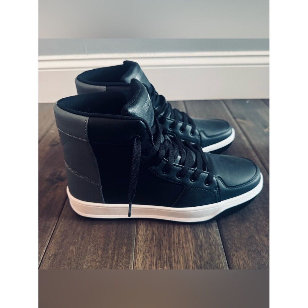 William Rast Empire Black & Gray Lace Up Streetwear Sneakers Mens 10.5